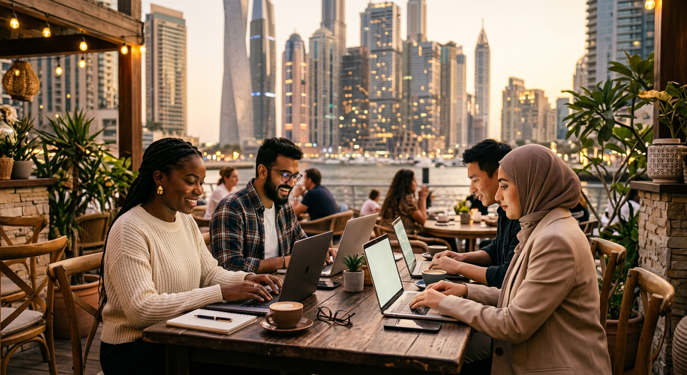 digital nomads connecting in Dubai — Where to Find the Best Crypto Airdrops and Free NFTs in Dubai?