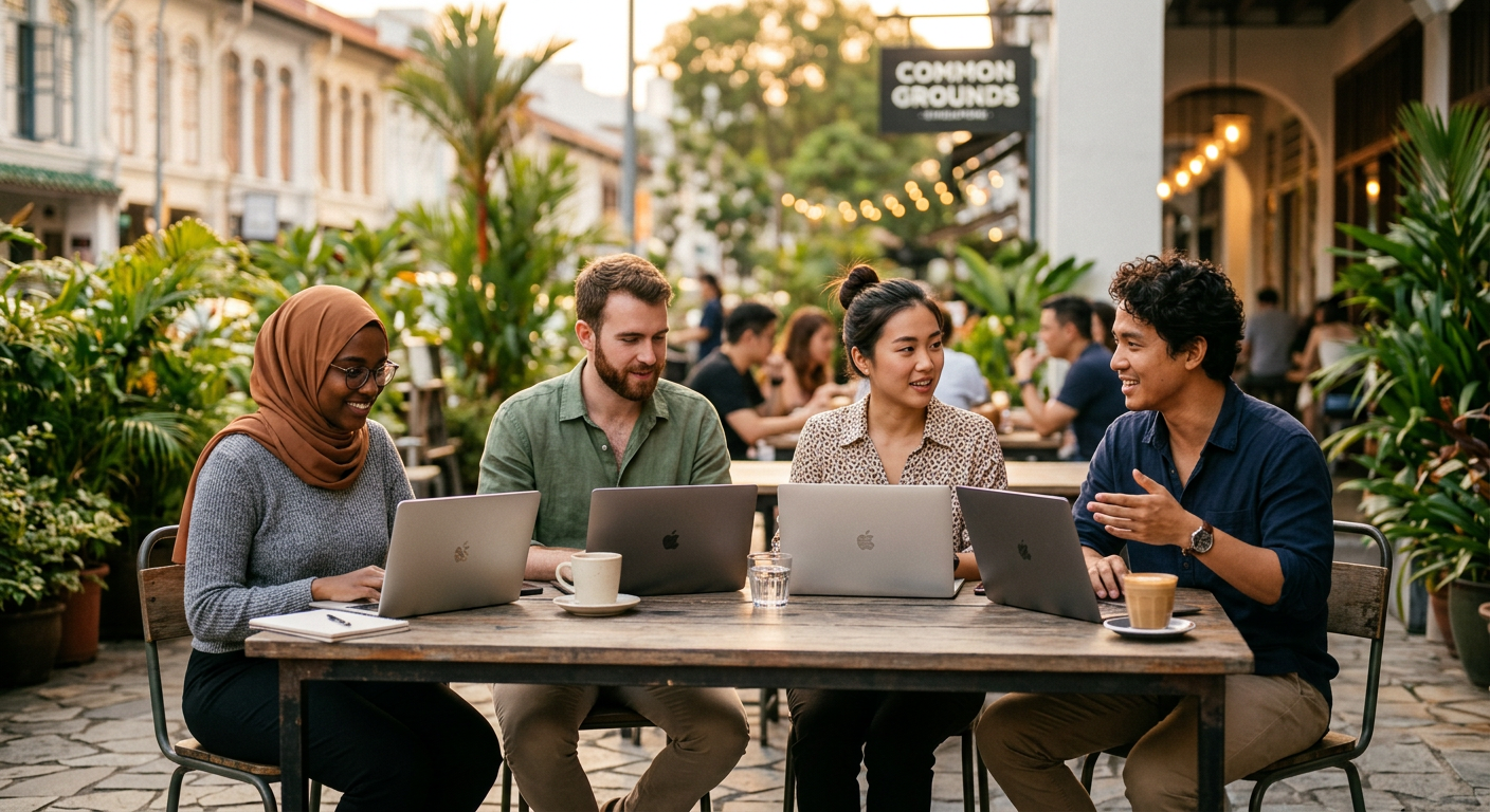 digital nomads connecting in Singapore — Your Ultimate Guide to Free NFT Airdrops & Crypto for Digital Nomads in Singapore