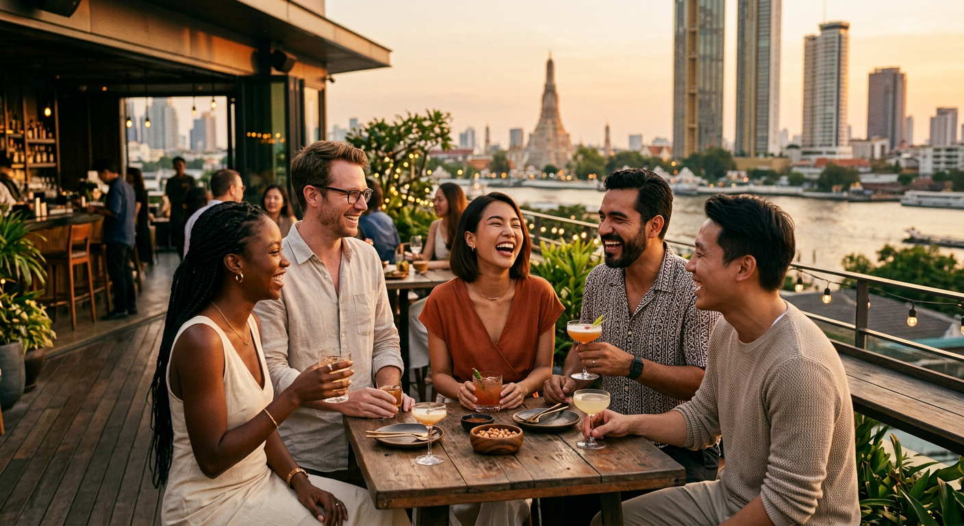 make friends connecting in Bangkok — Forja Amistades Genuinas y Explora Bangkok al Máximo