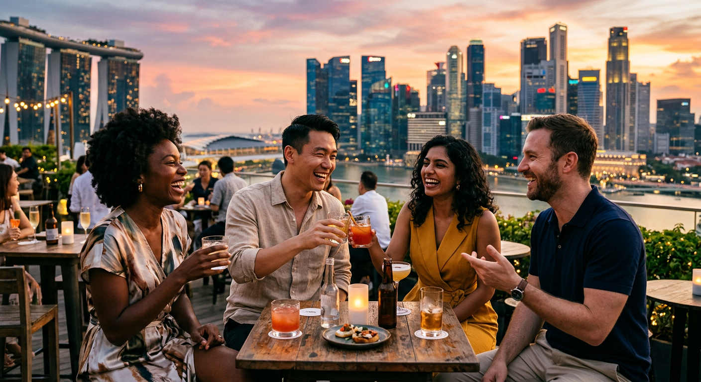 make friends connecting in Singapore — تواصل، استكشف، واجمع: دليلك للحصول على Airdrops و NFTs مجانية في سنغافورة