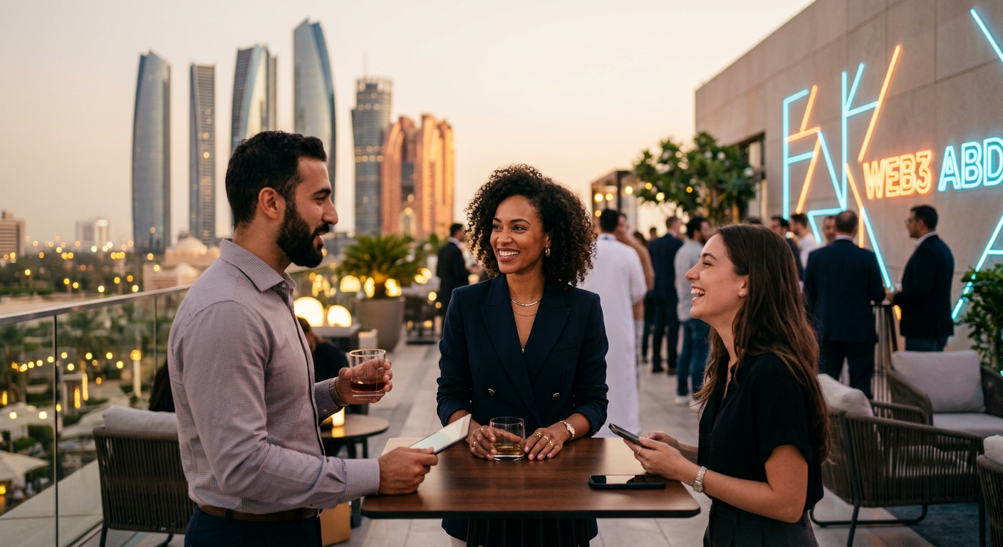nft holders connecting in Abu Dhabi — Desbloquea Meetups Exclusivos de NFT y Blockchain en Abu Dabi