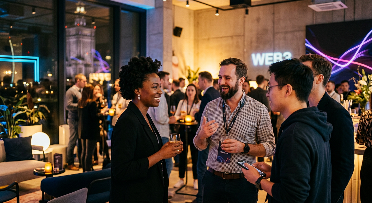 nft holders connecting in Warsaw — Varsovia Web3: Tu Guía para Eventos y Meetups de NFT
