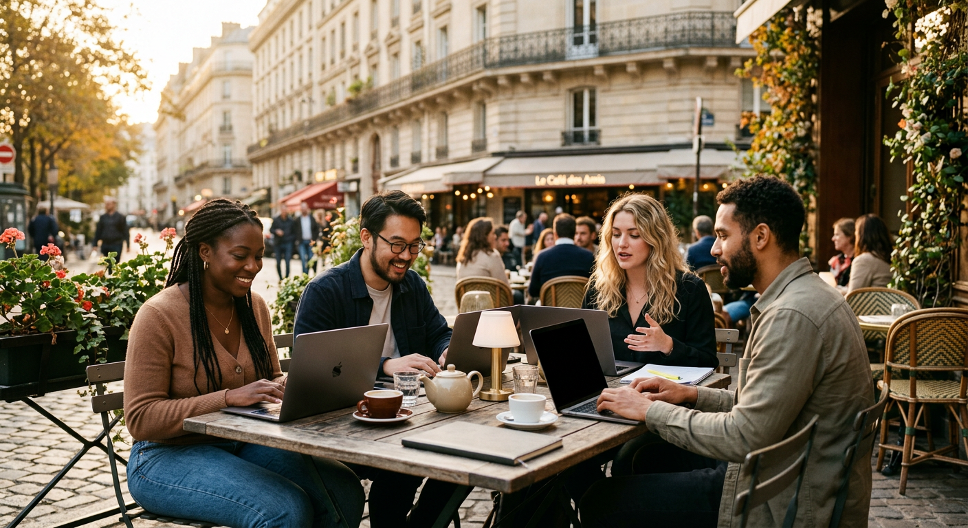 digital nomads connecting in Paris — How to Connect with Fellow NFT Holders in Paris Amidst Latest Collection News?