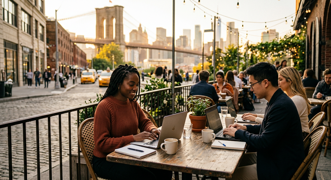 digital nomads connecting in New York — How to Thrive as a Digital Nomad in New York City?