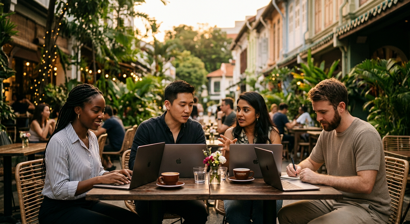 digital nomads connecting in Singapore — How to Meet Digital Nomads in Singapore?