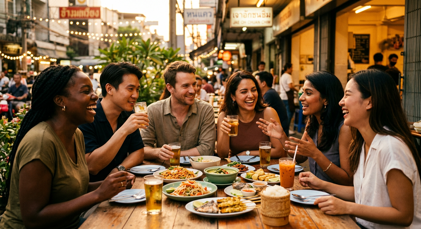 expats connecting in Bangkok — كيف تكوّن صداقات وتندمج في مجتمع الرحالة الرقميين ببانكوك