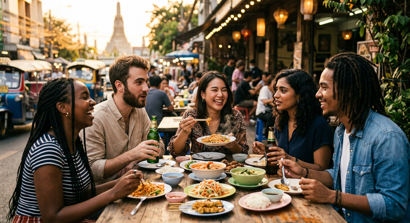 expats connecting in Bangkok — Nomades numériques à Bangkok : Créez des connexions authentiques en Thaïlande