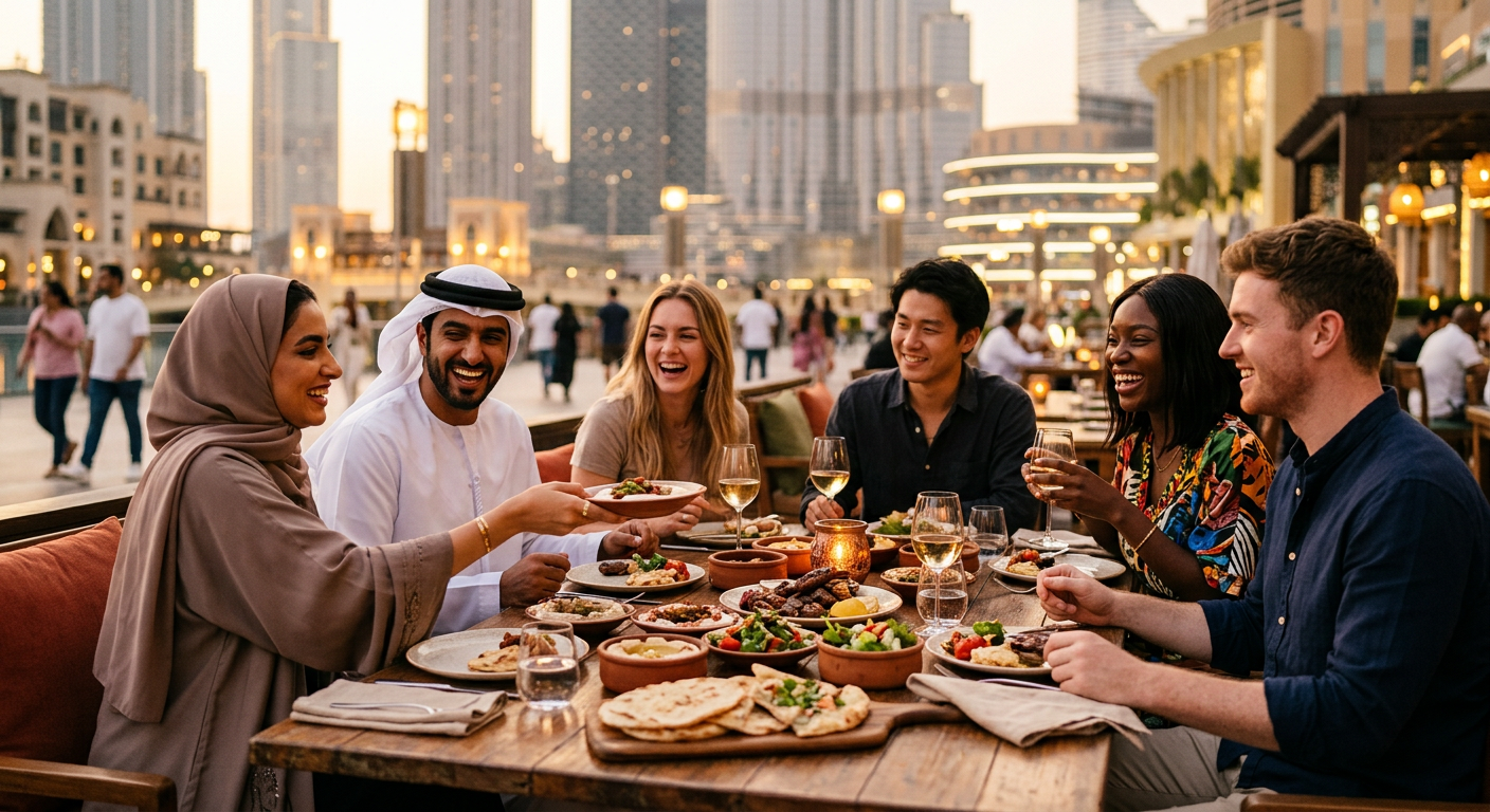 expats connecting in Dubai — Nômades Digitais em Dubai: Conecte-se e Encontre sua Tribo!