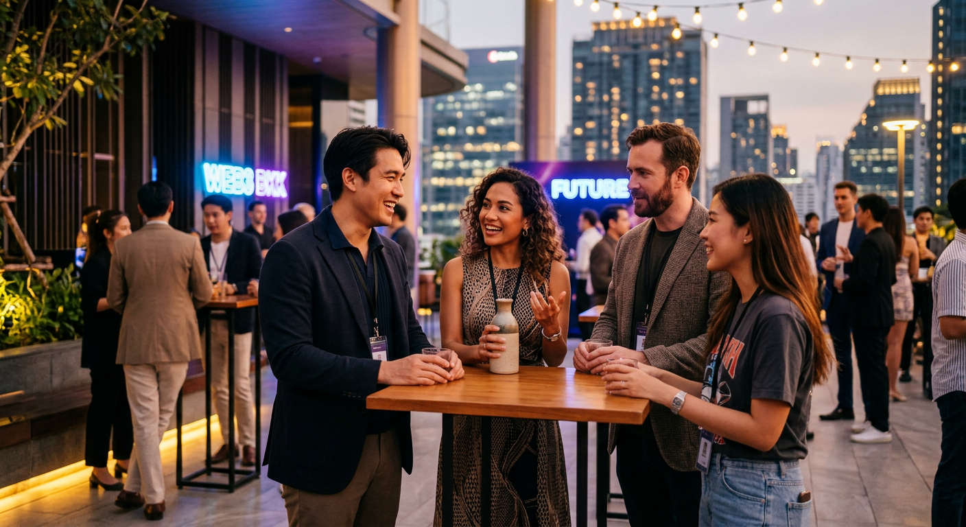 nft holders connecting in Bangkok — Nómadas Digitales NFT en Bangkok: Conecta y Prospera