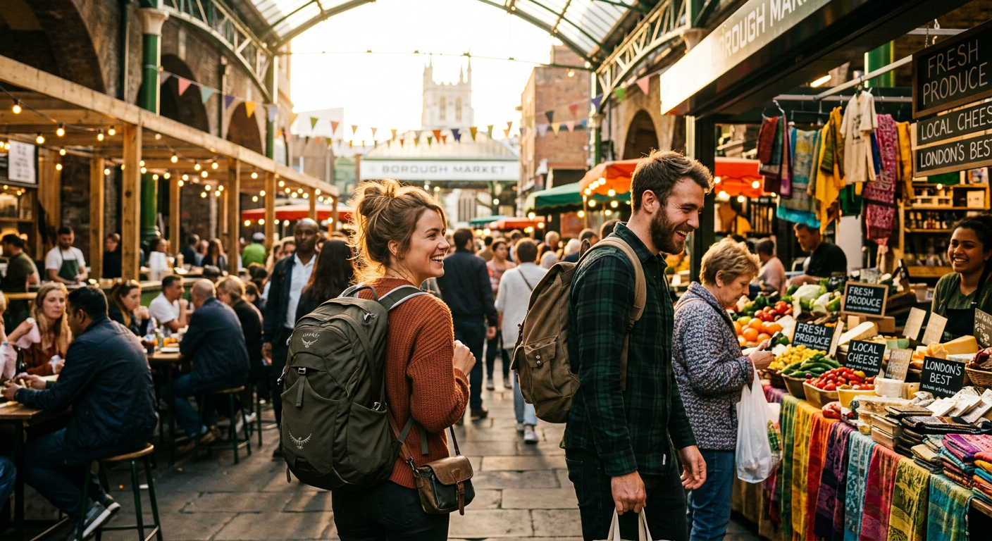 travelers connecting in London — ¿Cuál es la mejor forma de conocer nómadas digitales en Londres?