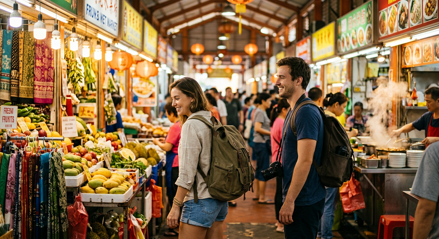 travelers connecting in Singapore — Singapour pour les Nomades Digitaux : Prospérer et Se Connecter Facilement