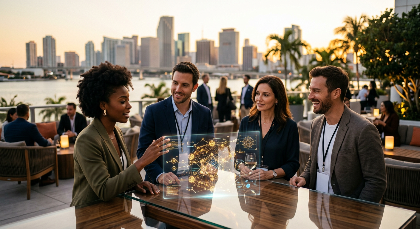crypto communities connecting in Miami — Connectez-vous avec des détenteurs de NFT et des expatriés crypto à Miami : Le guide Meeet