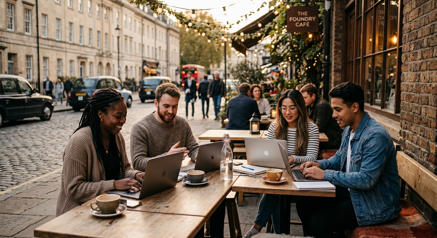digital nomads connecting in London — Connect & Thrive: Making Friends as a Digital Nomad in London