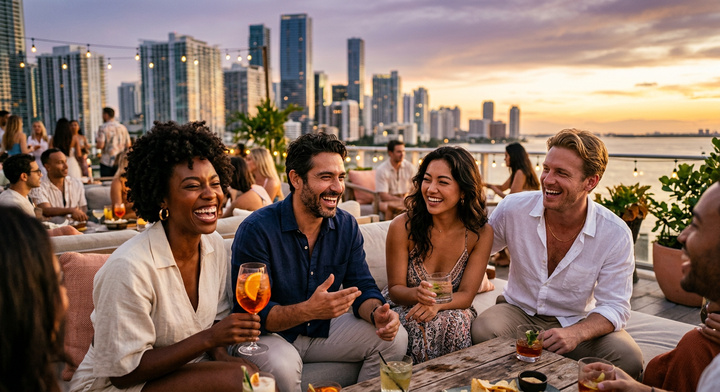 make friends connecting in Miami — Faça Amigos em Miami: O Guia Essencial para Expatriados Brasileiros