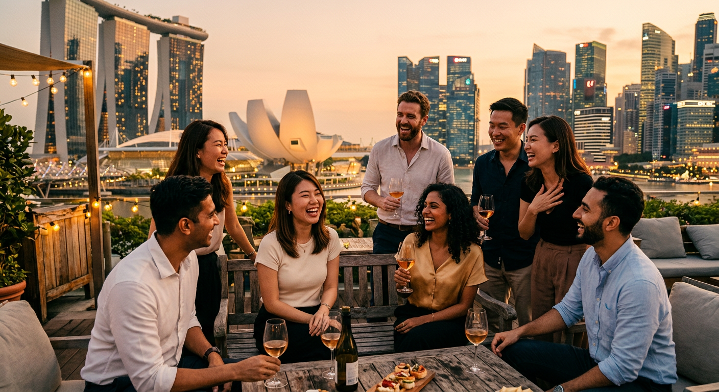 make friends connecting in Singapore — Conecta y Prospera: Tu Guía para Hacer Amigos en Singapur como Expatriado