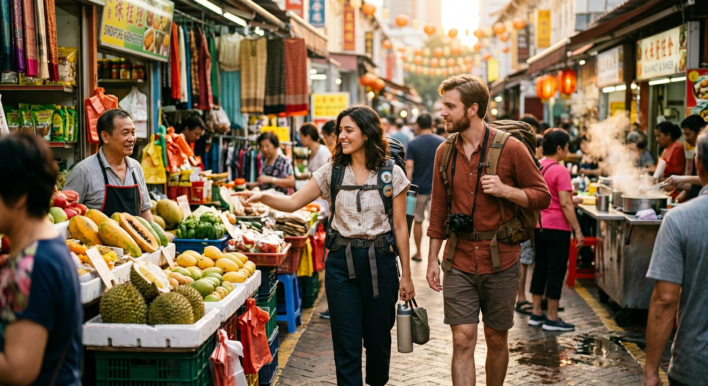 travelers connecting in Singapore — Als Expat in Singapur Freunde finden und das Stadtleben meistern