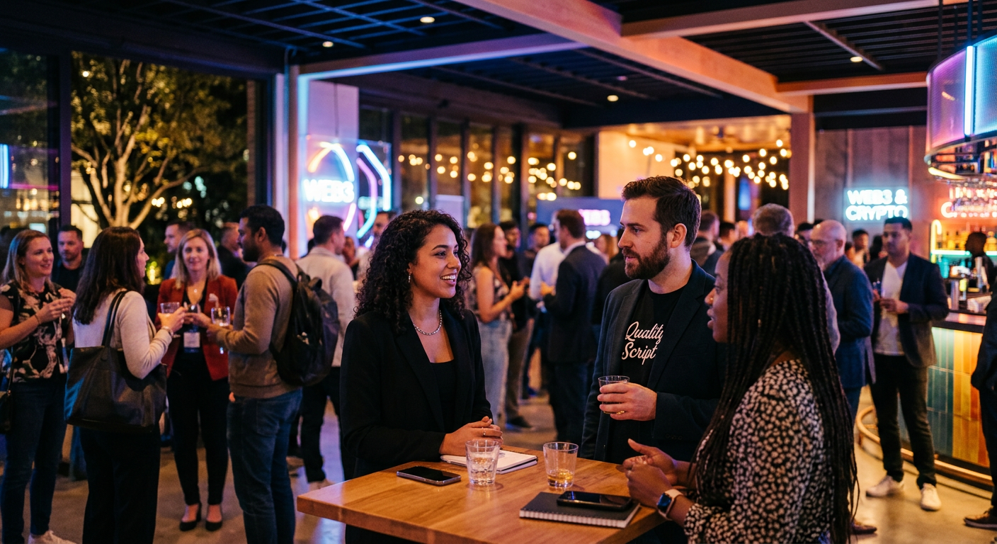 nft holders connecting  — Mutant Ape Yacht Club: De los sustos de liquidación al networking a pie de calle
