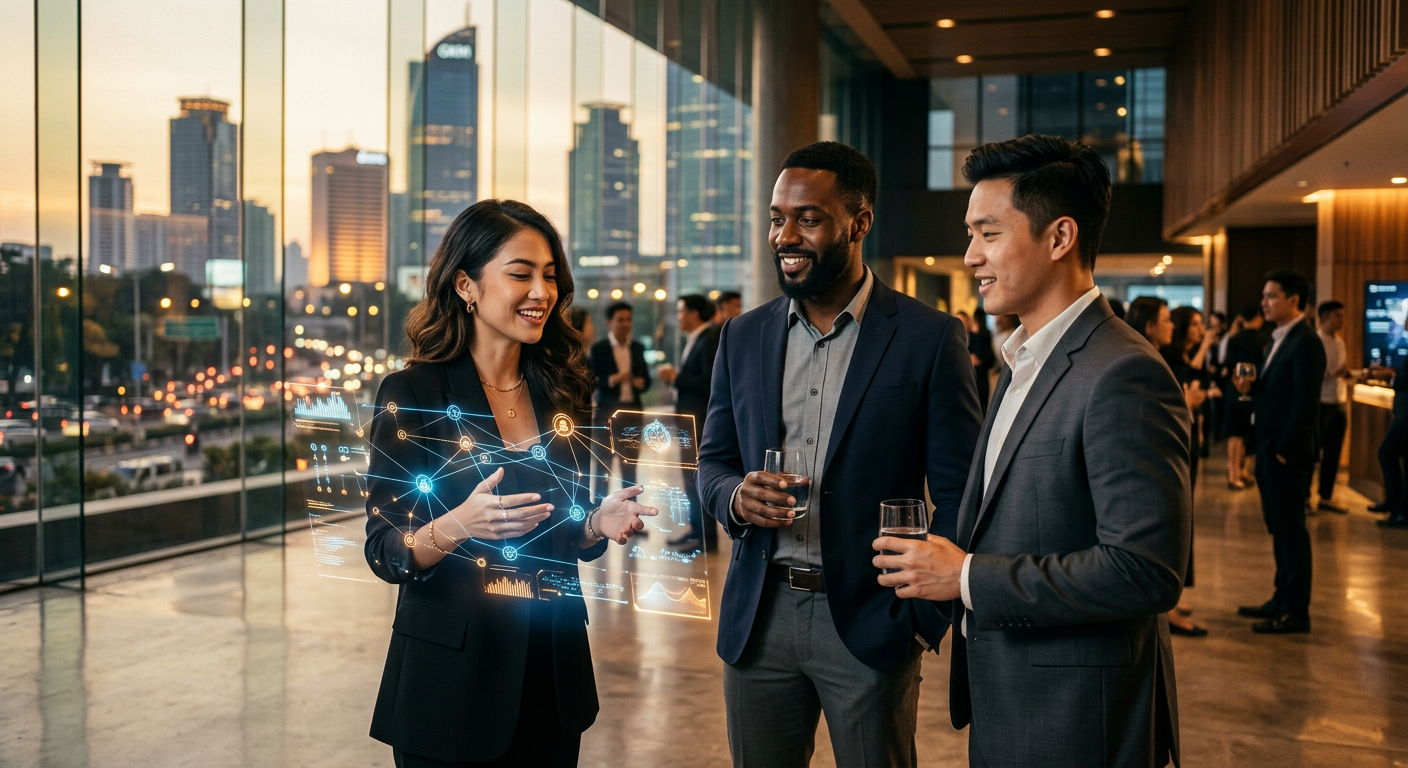 crypto communities connecting in Jakarta — Conecte-se com Detentores de NFTs e Comunidades Cripto em Jacarta