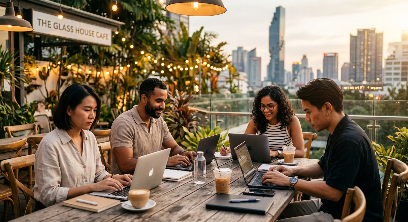 digital nomads connecting in Bangkok — बैंकॉक में डिजिटल नोमैड्स के लिए दोस्त बनाने और स्थानीय लोगों से मिलने की अंतिम गाइड