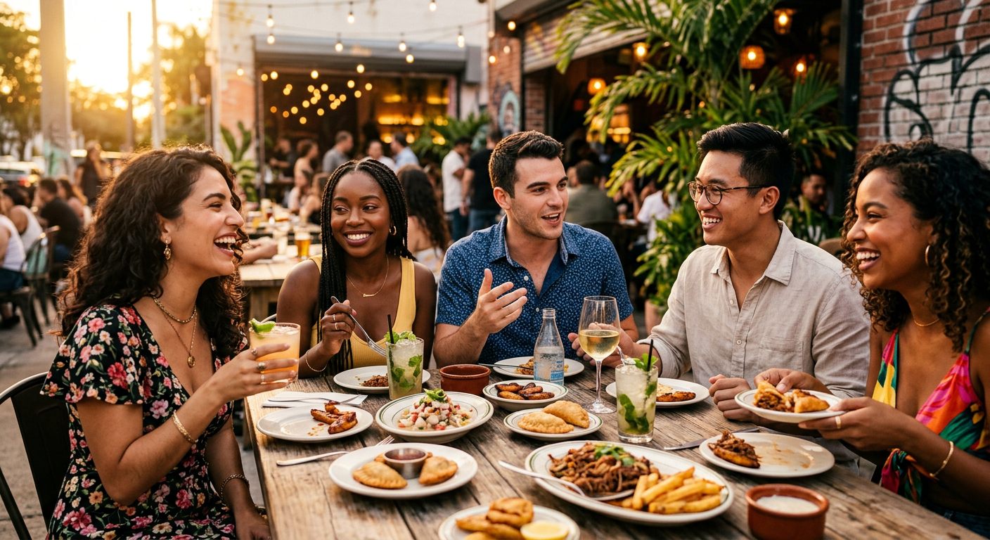 expats connecting in Miami — Como Conhecer Pessoas Perto de Você em Miami?