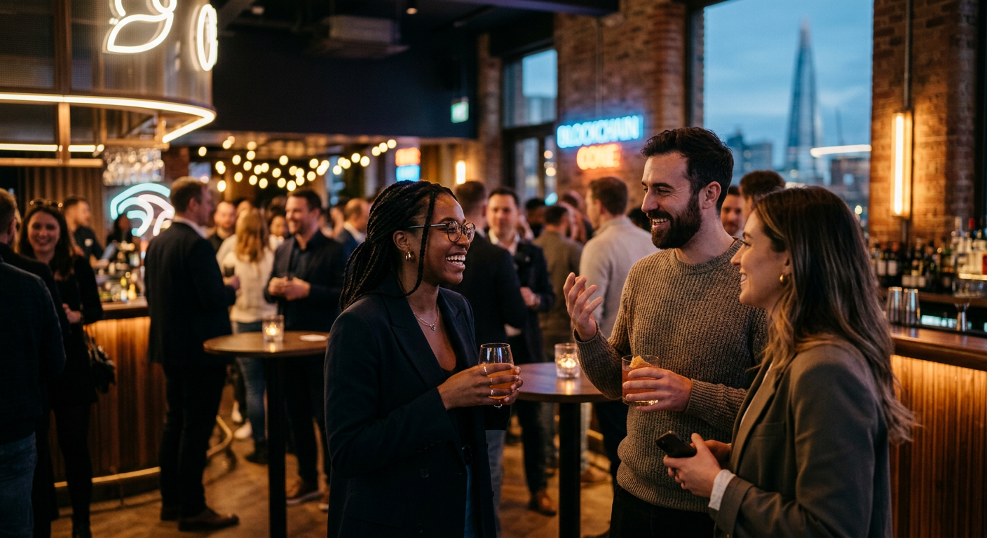 nft holders connecting in London — Conecta con Seguridad con Otros Poseedores de NFT en Londres