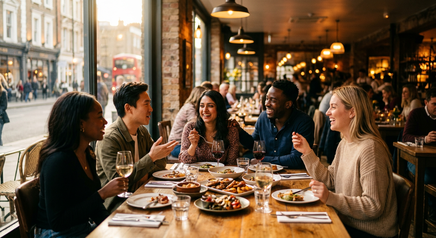 expats connecting in London — Vernetzen & Verdienen: Ihr Guide zu Social-to-Earn in London für Expats