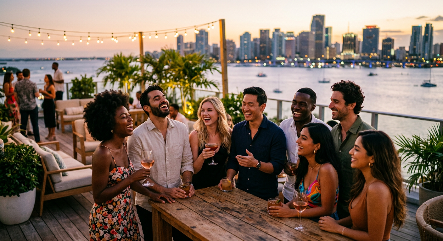 make friends connecting in Miami — Haz Amigos en Miami: Conecta, Socializa y Vive la Ciudad Tropical