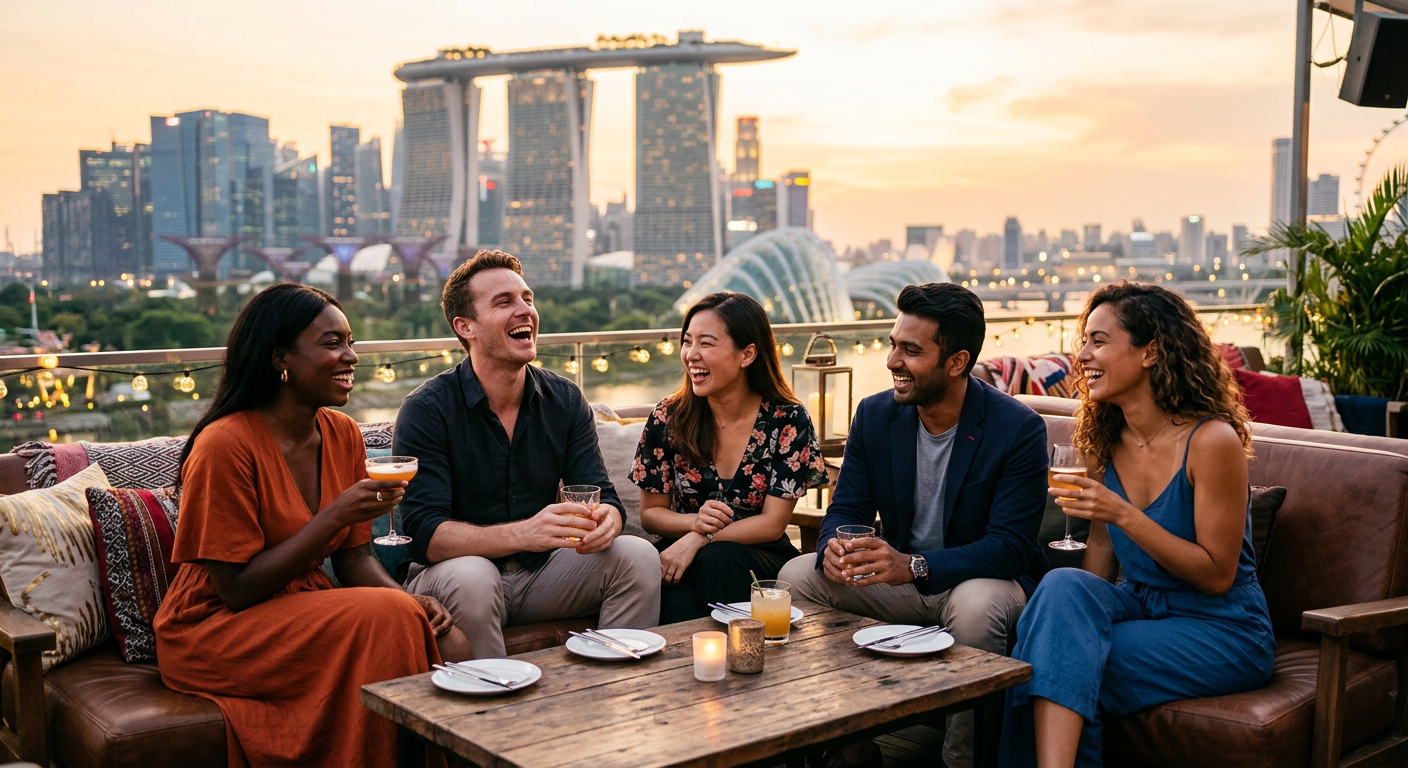 make friends connecting in Singapore — Conecte-se em Singapura: Seu Guia Definitivo para Fazer Amigos na Cidade do Leão