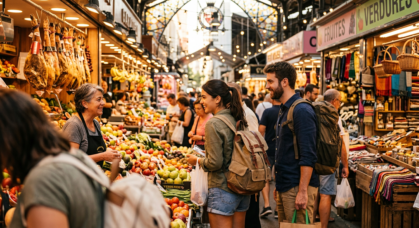 travelers connecting in Barcelona — How to Earn Real Rewards by Meeting People in Barcelona?