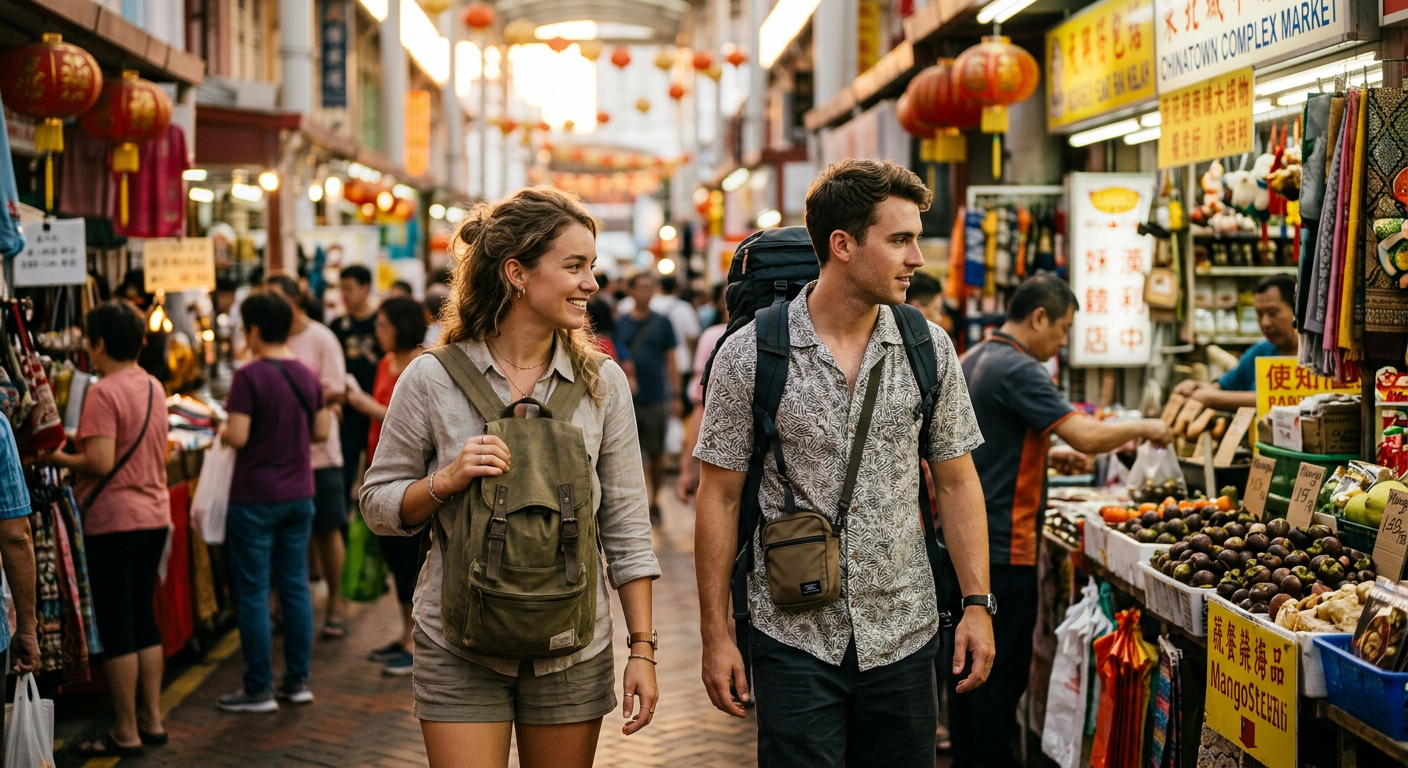 travelers connecting in Singapore — Unlock Singapore's Social-to-Earn Scene: Connect, Meet, and Earn Rewards