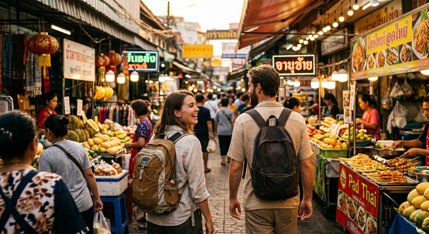 travelers connecting in Bangkok — बैंगलोर में वेब3 समुदाय को नेविगेट करना: डेटिंग और दोस्ती के लिए आपकी मार्गदर्शिका