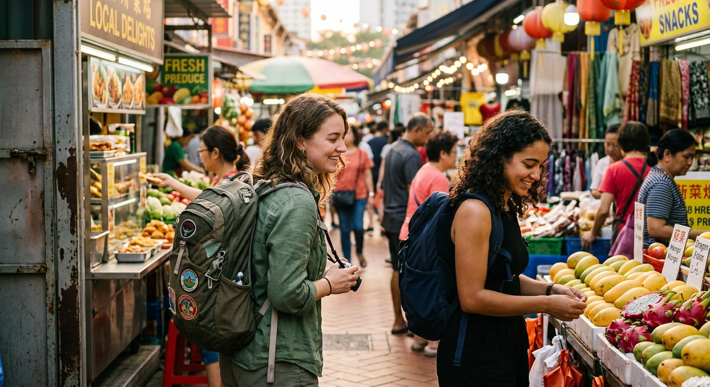 travelers connecting in Singapore — Desvende o Web3 Dating e Encontre sua Tribo Cripto em Singapura